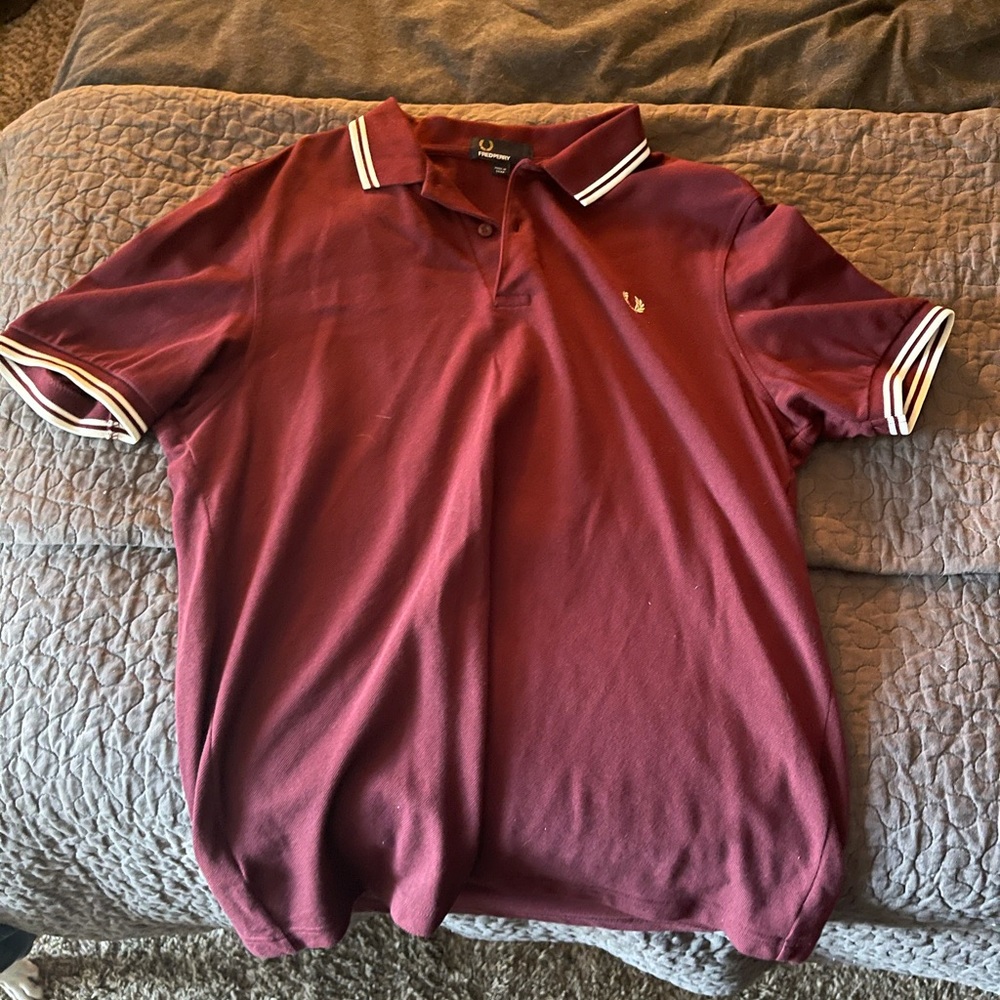 Fred Perry Polo - Oxblood Size L